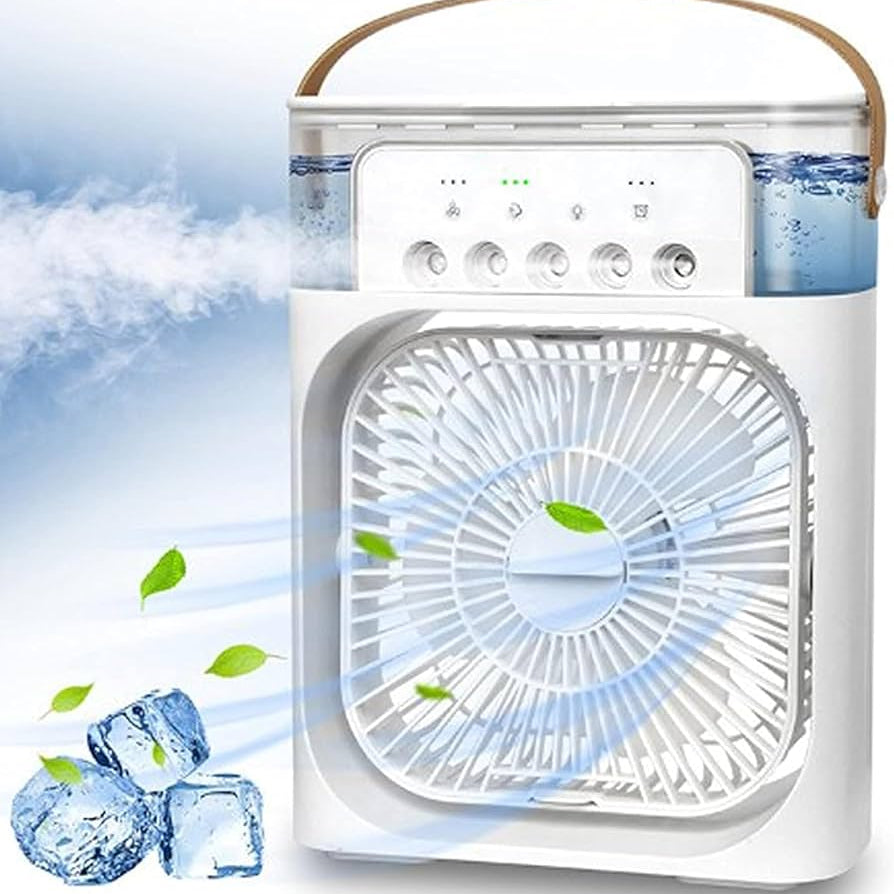 Ventilador Climatizador con Pulverizador Portátil