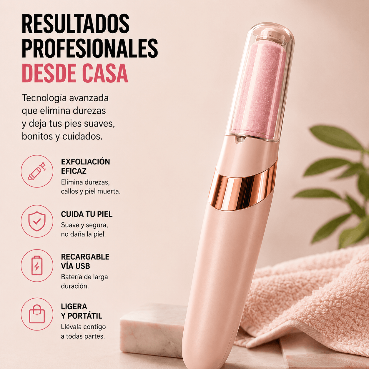 Lima de pies eléctrica